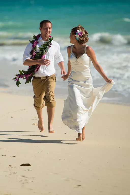 A perfect couple and wedding beach side photoshoot by the best Oahu Hawaii Photographer the best Oahu Hawaii Photography