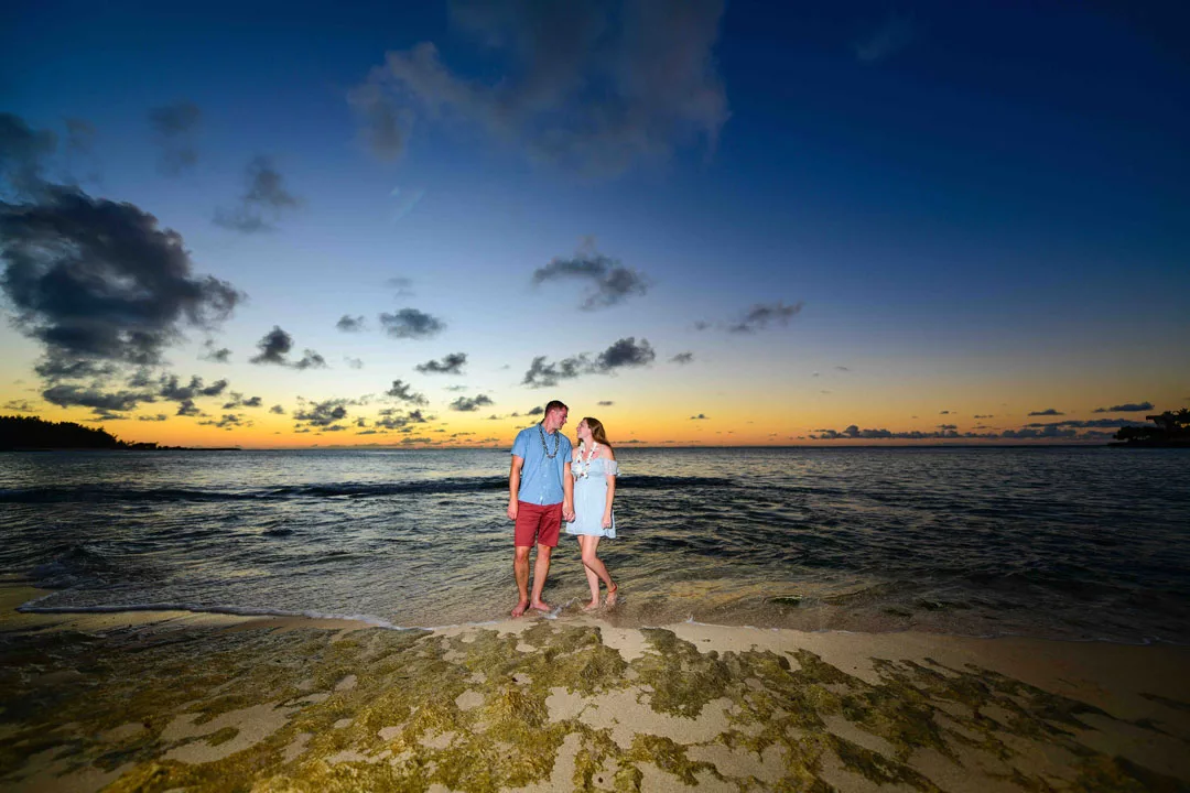 Beach Proposal by oahu photographers